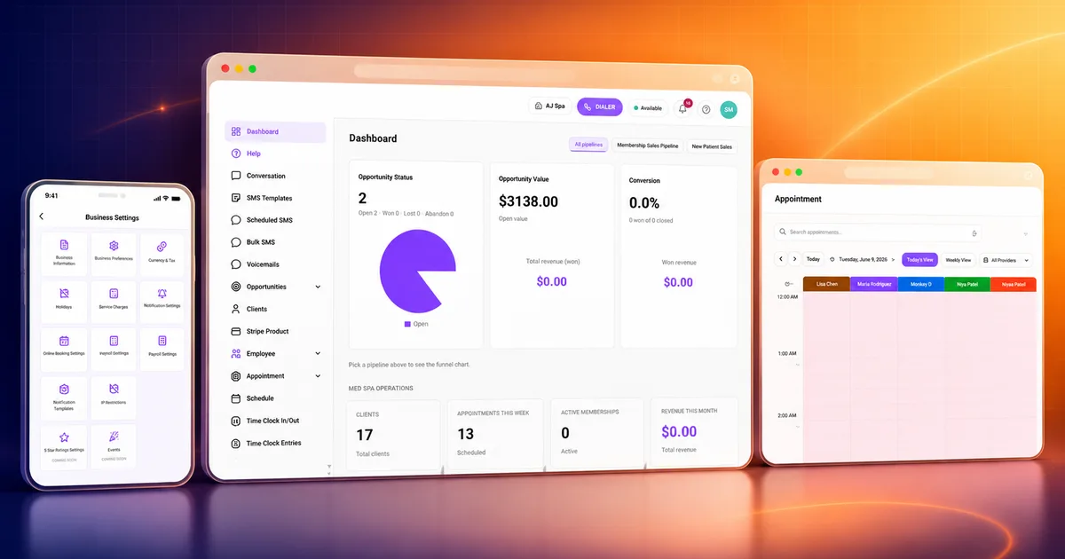 Multi-Tenant Med Spa CRM